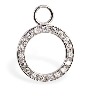 TummyToys® Paved Circle of Life Swinger Charm. Belly Rings Shop.