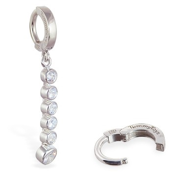 TummyToys® Clear CZ Journey Navel Ring. Quality Belly Rings.